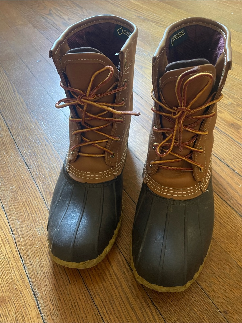 L.L. Bean Brown and Dark Brown Women's Winter Duck Boots